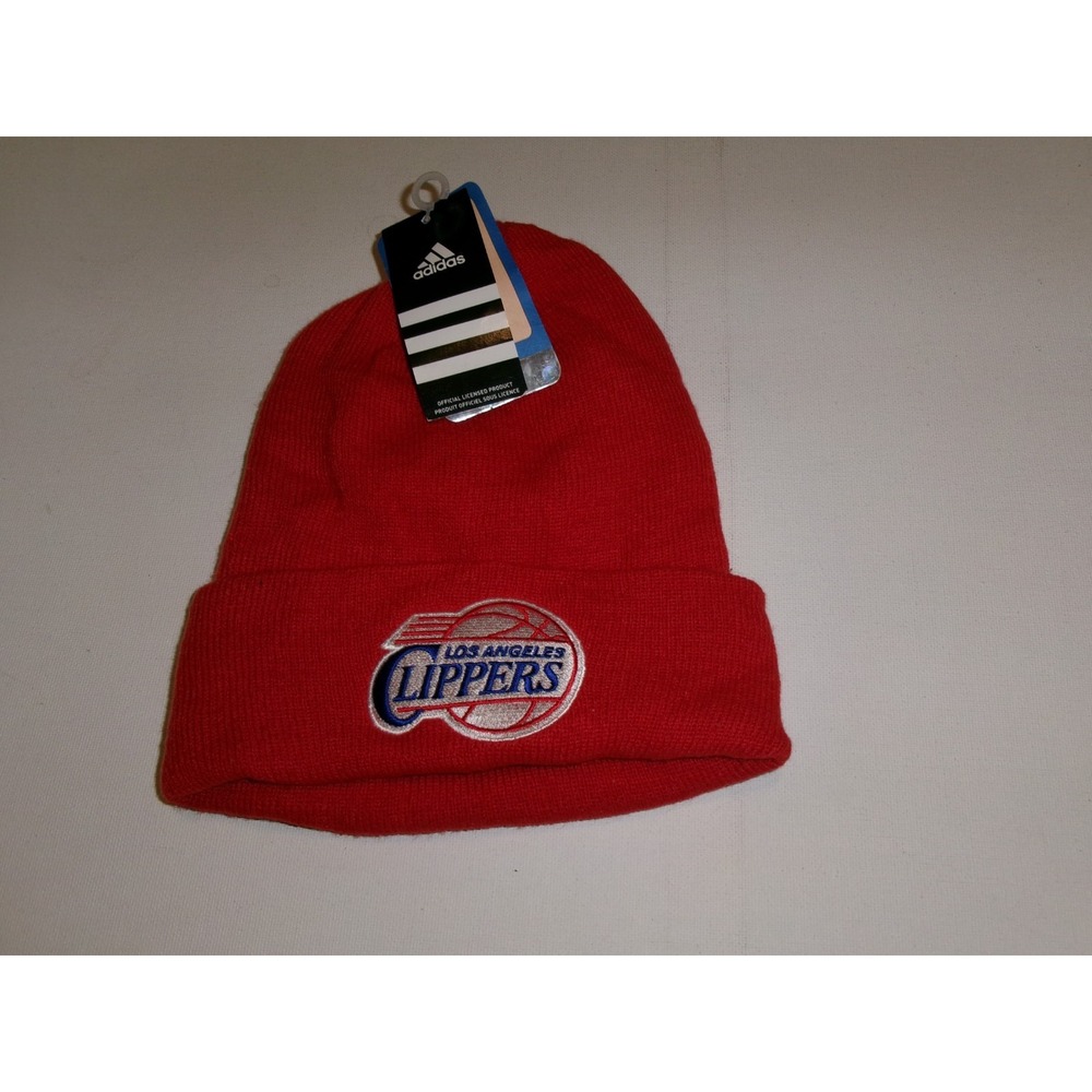 LOS ANGELES CLIPPERS KNIT BEANIE TOBOGGAN WINTER Y2K 00S HAT CAP VINTAGE S1